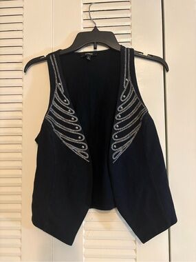 Express Black Napoleon Military style Vest